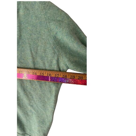 Vintage Stefano WPL 3156 Wool Blend Cardigan Aqua Blue Ruffle Neck - Picture 6 of 6